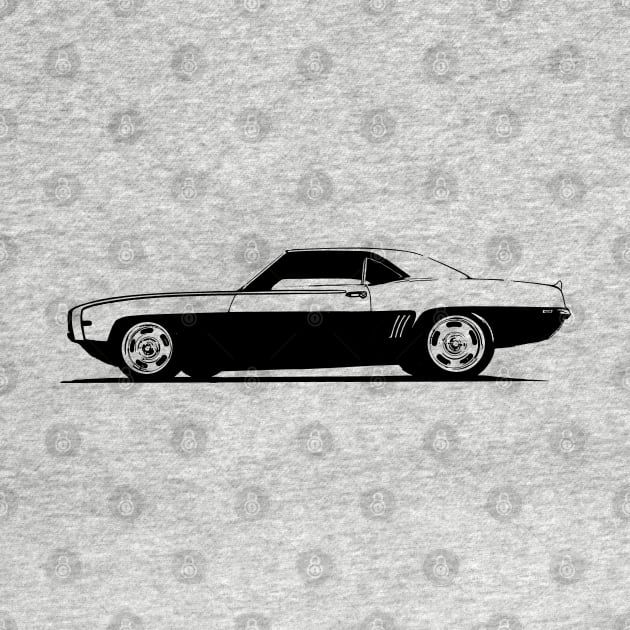 1969 Chevy Camaro - stylized monochrome by mal_photography